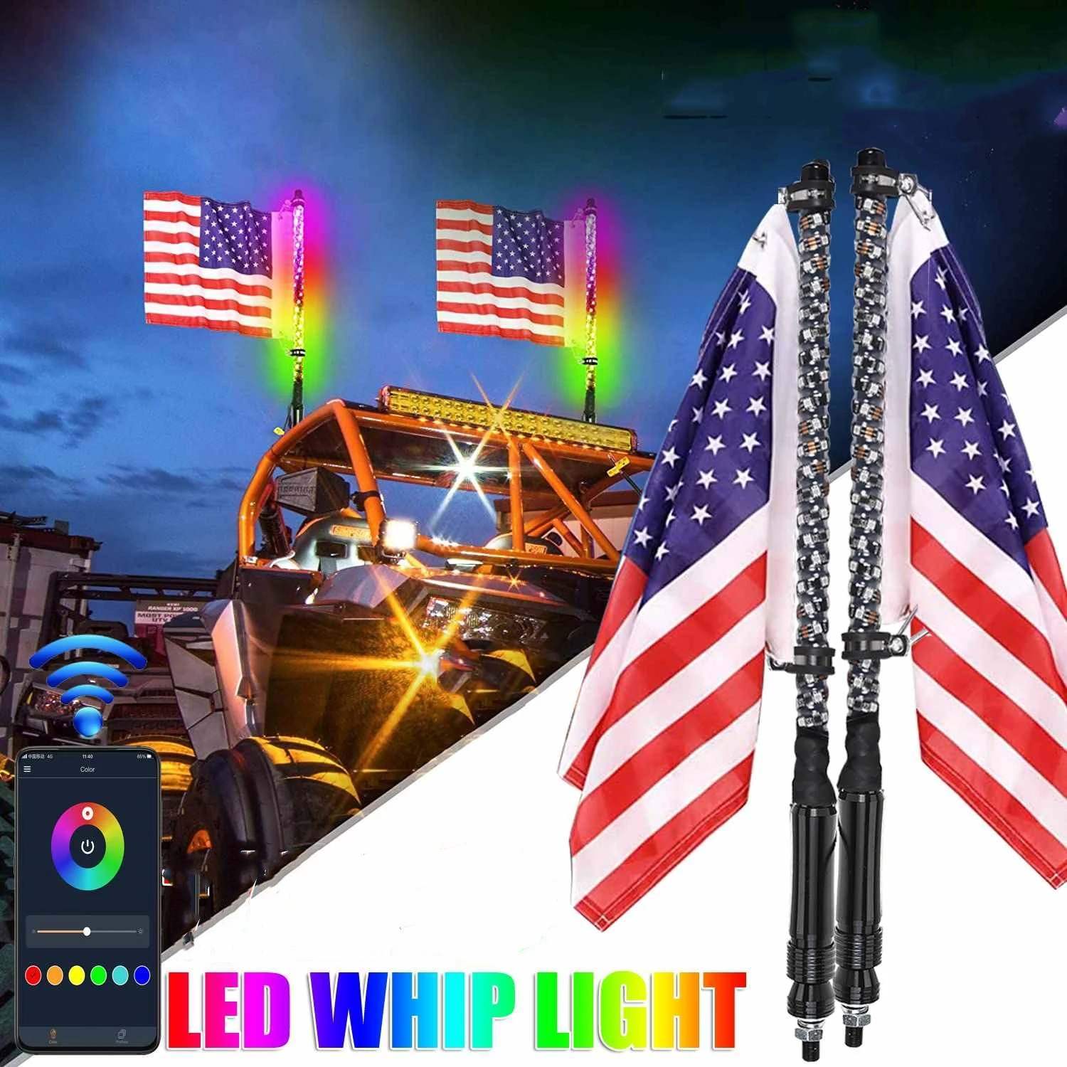 RGB Chasing Whip Light